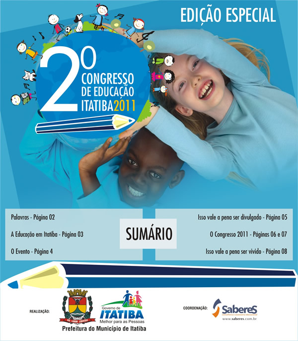 Jornal do 2º Congresso de Educação de Itatiba - Diagramação KR Comunicação Integrada