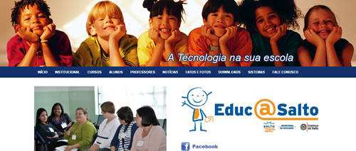Portifólio - Portal EducaSalto - KR Comunicação Integrada