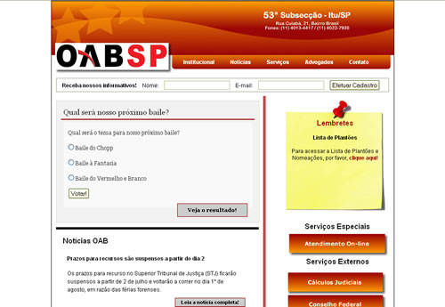 Portifólio - OAB Itu - KR Comunicação Integrada