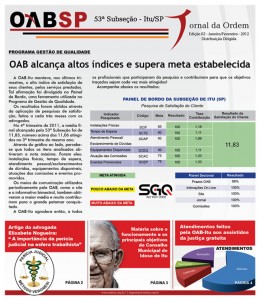 Portifólio Jornais - Jornal da OAB/Itu - 2ª Edição - KR Comunicação Integrada