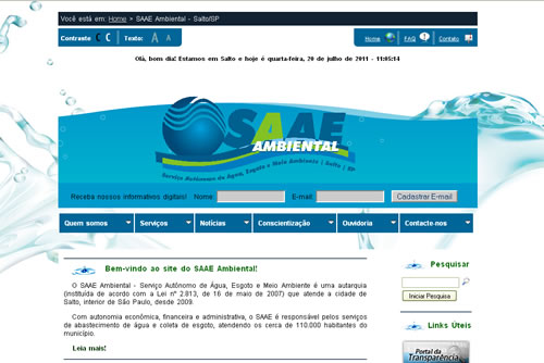 Portifólio - SAAE Ambiental - Salto/SP - KR Comunicação Integrada